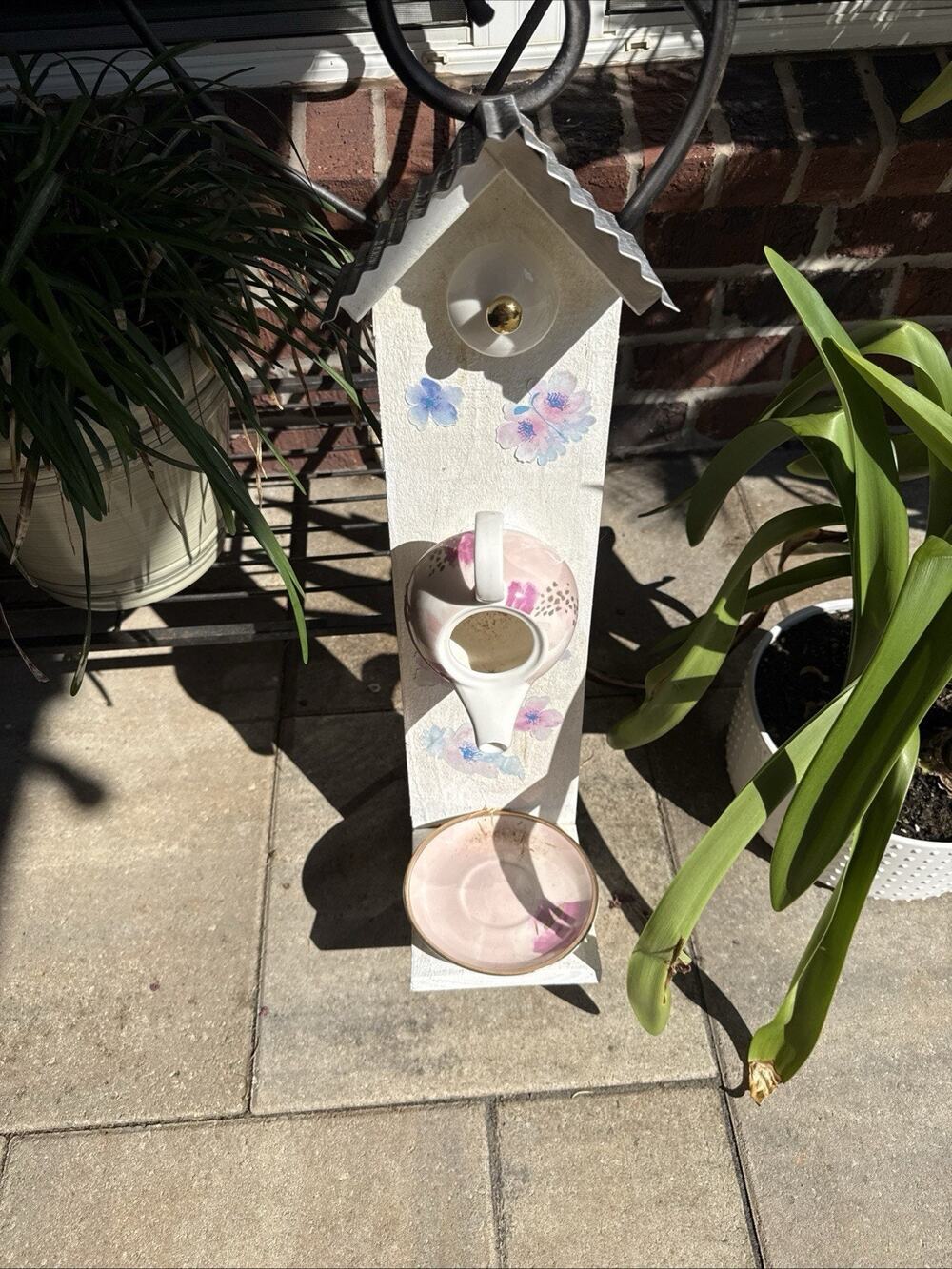 Bird Feeder Pretty Homemade Outside Art Bird Feeder
